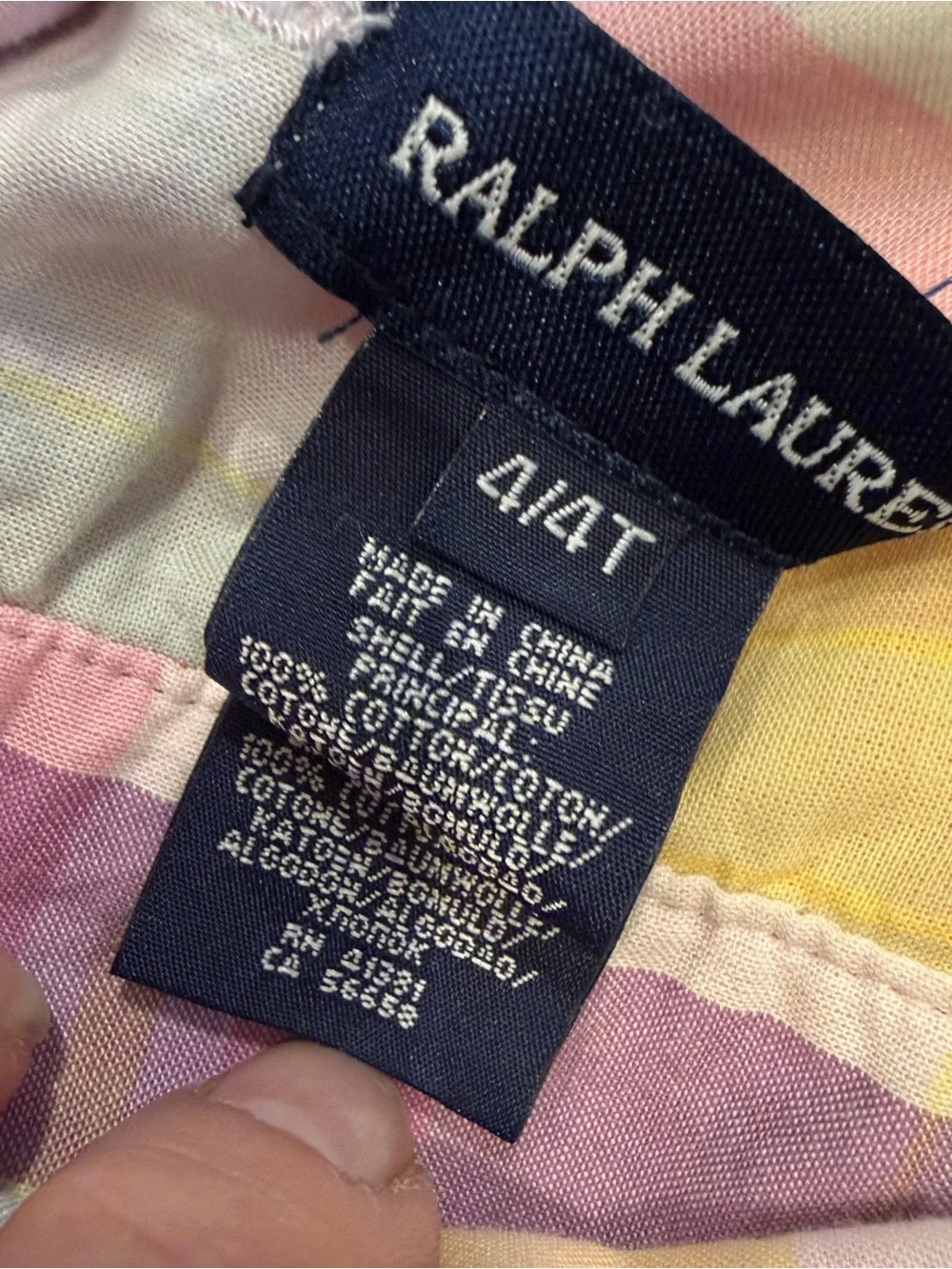 Polo Ralph Lauren Girls Cotton Plaid Shirt dress Multi Color Sz 4 NWT